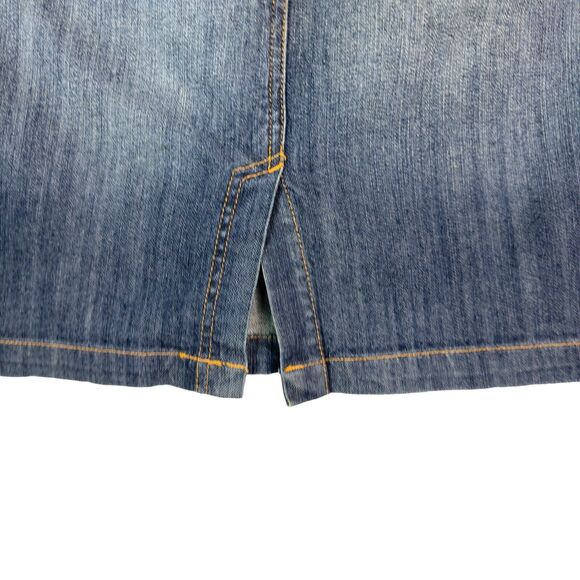 Arizona Jeans Skirt Juniors Size 1 Denim Mini Skirt Retro 90s Y2K Braided‎ - Picture 7 of 10